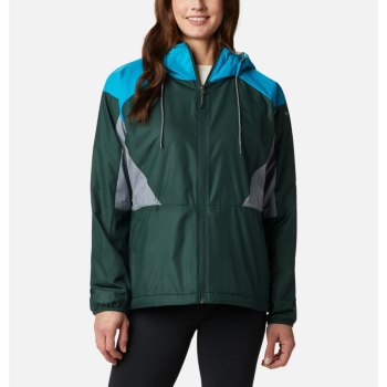 Columbia Ženske Jakne - Side Hill Lined Windbreaker Plave Sive | CSVW-26135